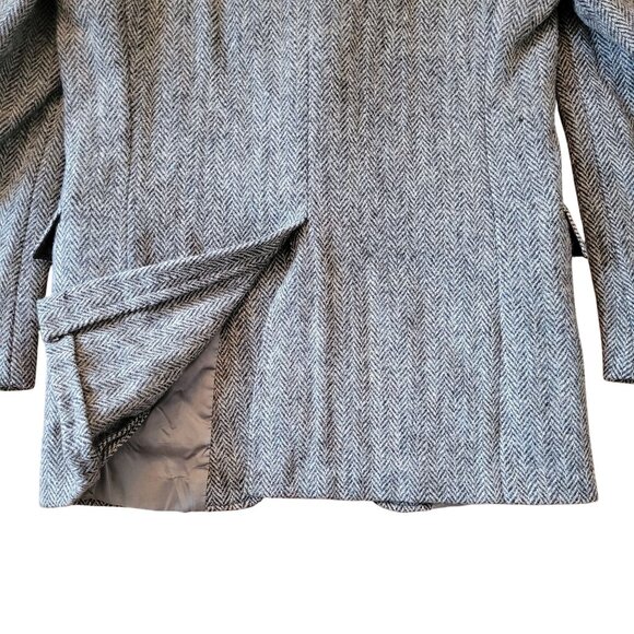 Harris Tweed Handwoven Wool Blazer Jacket Herringbone USA Vintage Sport Coat - Picture 6 of 11